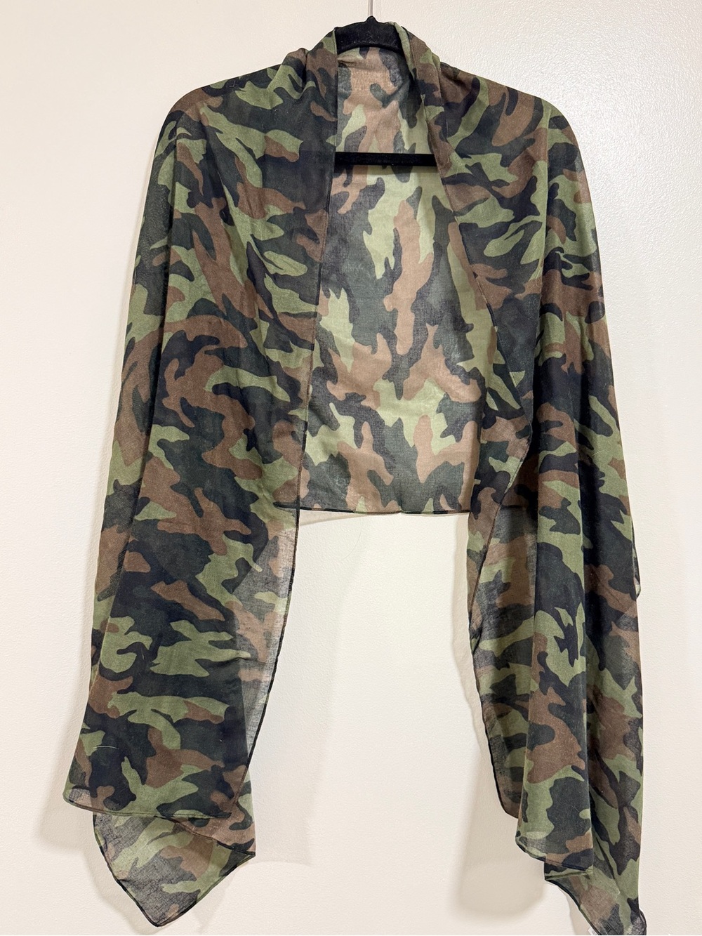 NWT GAP Women's Shawl‎ Scarf Beach Wrap Large Camo Gorpcore Utility Nature